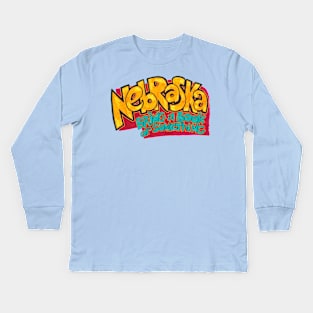 The state where I keep my stuff Kids Long Sleeve T-Shirt